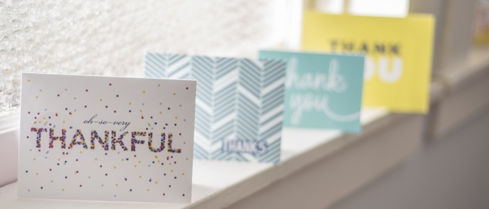 Image of thank you cards